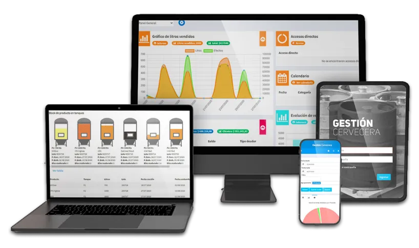 Panel-gestion-cervecera Panel de control del software Gestión Cervecera para fábricas de cerveza artesanal